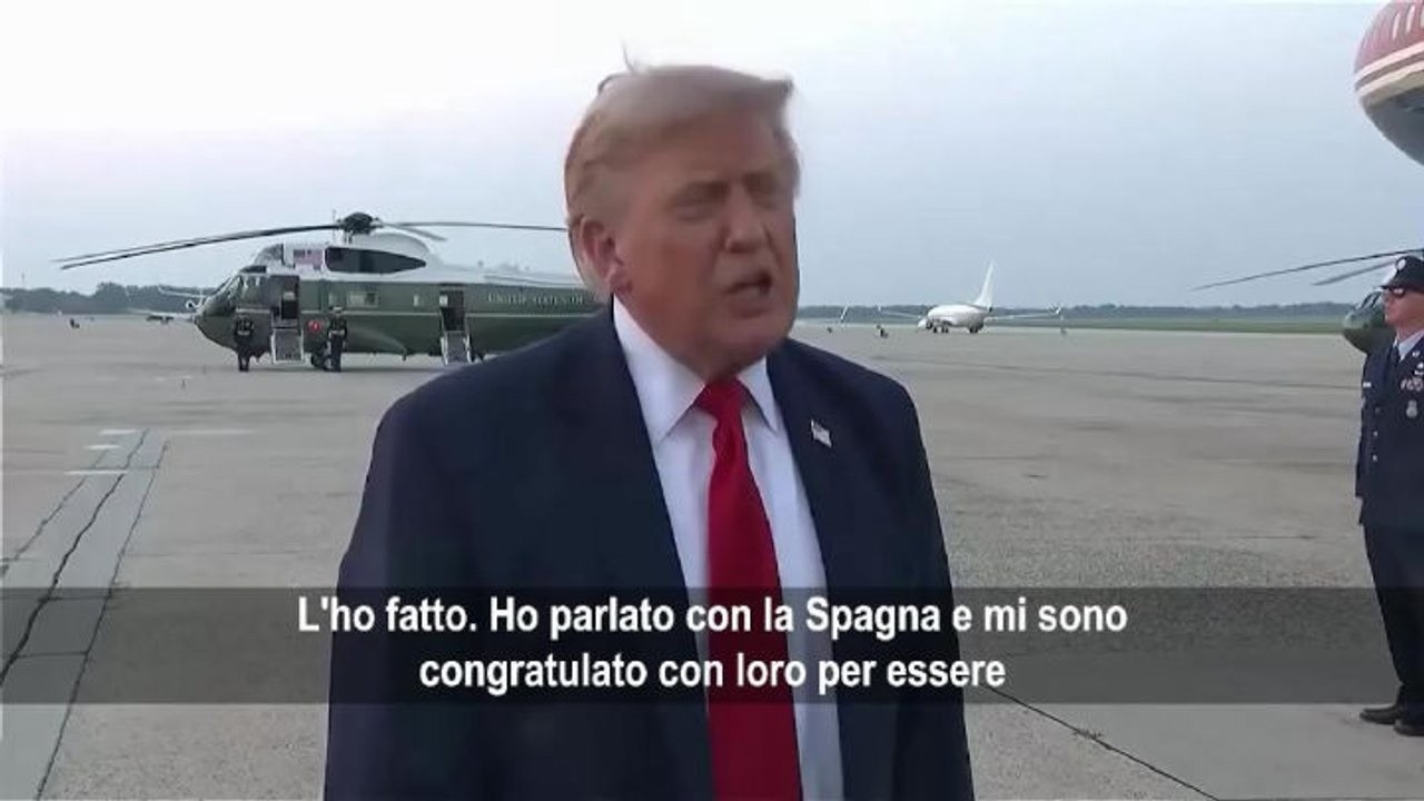 Trump: Nessuna tensione con la Spagna mi sono congratulato con loro