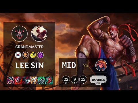 Lee Sin Mid vs Zoe - KR Grandmaster Patch 11.12