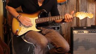 Video thumbnail for 1966 Fender Stratocaster with 1964 Wiring and Pickups TUL G12 Microphone and Sweetdrive by SweetspotGuitars