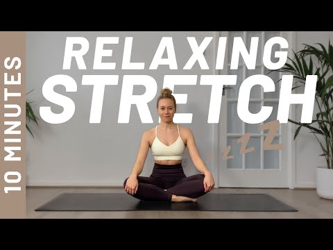 10 MIN EVENING STRETCH - Use After Work or Before Bed / Relaxation, Reduce Stress
