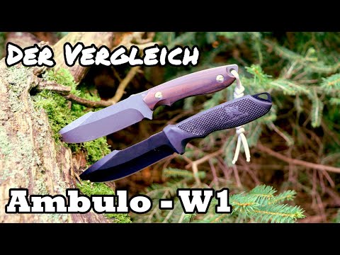 Odenwolf / Wolfgangs Ambulo und W1 - Die Unterschiede der Outdoormesser