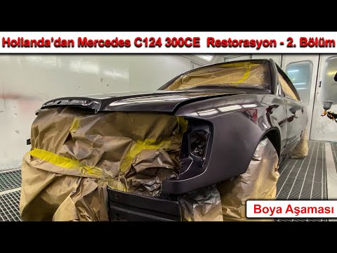 Hollanda'dan Gelen C124 300 CE 24V Restorasyonu - 2. Bölüm Boya Aşaması