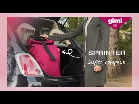 Сумка-тележка для покупок Gimi Sprinter 50 Black (168408) хозяйственная черная 2 колеса Телескопическая ручка - фото 1 - id-p1440334759