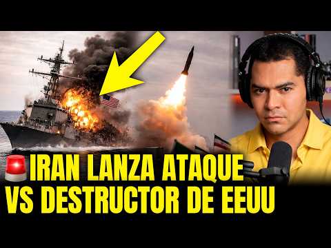 🚨 IRÁN GOLPEA destructor de EE.UU. y deja OTRO BUQUE ardiendo