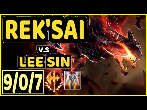 PEANUT (REK'SAI) vs LEE SIN - 9/0/7 KDA JUNGLE CHALLENGER GAMEPLAY - KR