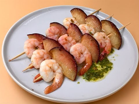 Shrimp skewers | Marinated shrimp recipe | Grilled shrimp kabobs