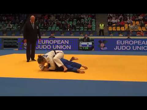 European Judo Championships U23 Wroclaw 2014 Bronze -52kg GIUFFRIDA (ITA) vs. TOVSTETSKAYA (RUS)