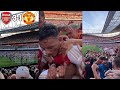 Arsenal Fans Completely Crazy Reactions To Declan Rice 90+6 Goal & G. Jesus 90+11 Goal vs Man United