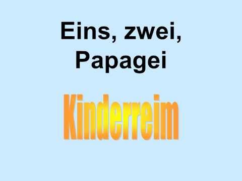 Eins, zwei, Papagei - Reim