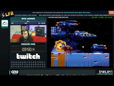 Metal Warriors en 16:00 (Any%) [AGDQ2022]
