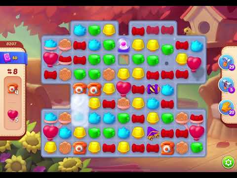 HomeScapes Level 8207 no boosters (17 moves)