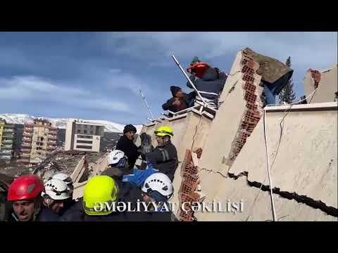FHN-in xilasediciləri tərəfindən 16 nəfər dağıntılar altından sağ çıxarılıb