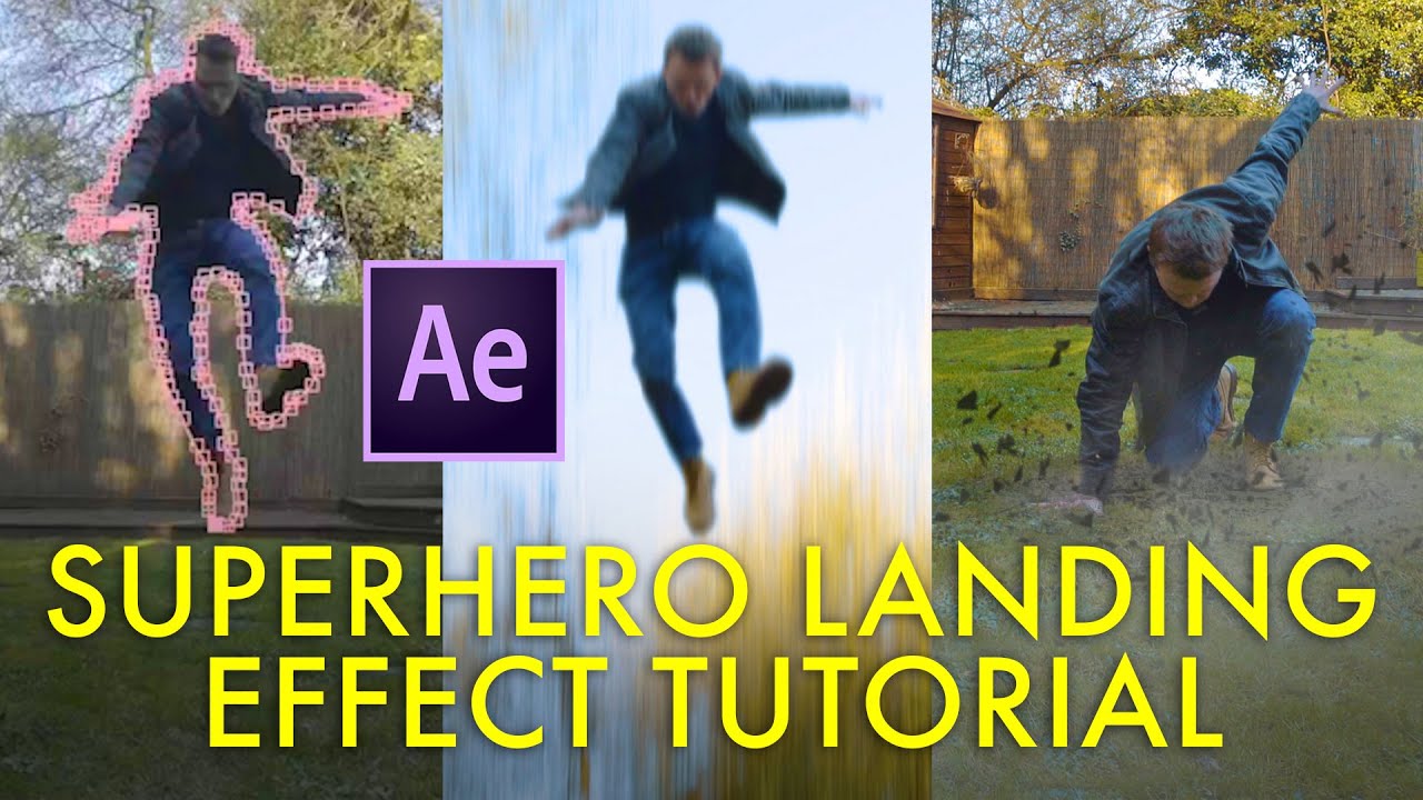 Super hero landing after effects tutorial by Steve Ramsden