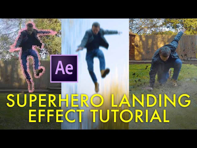 Super hero landing after effects tutorial by Steve Ramsden