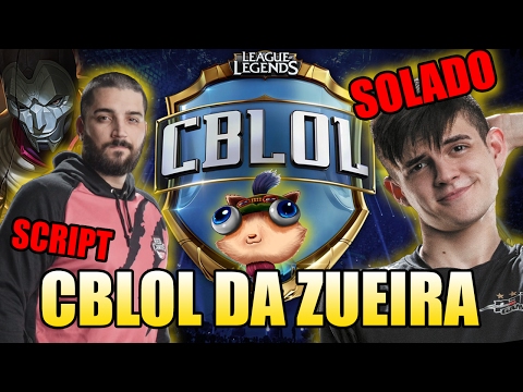 CBLOL DA ZUEIRA #5 - BRTT SCRIPT E KAMI SENDO SOLADO
