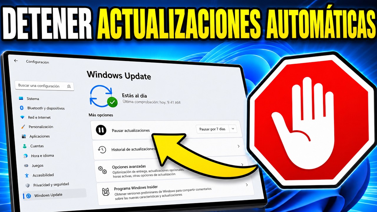 Cómo Desactivar las Actualizaciones Automáticas en Windows 11 | Detener Windows Update🛑