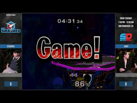 Get Smashed #121 - Winner Ro64: DJSwerve (Peach) vs jubby (Falco)