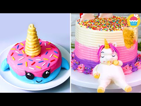 ODDLY SATISFYING Unicorn Dessert Recipes | Colorful Cake Decorating Ideas