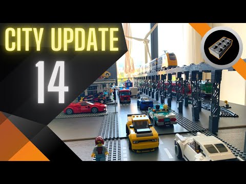 LEGO STADT MOC 2021 - Update 14: Hochbahn [2] - Der westliche Teil der Zugstrecke wird gebaut.
