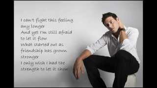 Cory Monteith (Glee) - Can&#39;t fight this feeling lyrics