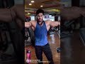 Admiring the Pump.Little Posing after good Chest Session. #harharmahadev 🕉️🙏🏼 #pranavraj #shorts
