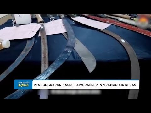 POLRES METRO JAKARTA PUSAT UNGKAP KASUS TAWURAN &amp; PENYIRAMAN AIR KERAS