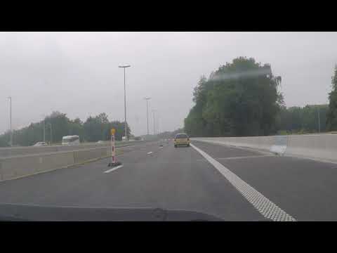 Belgium by Autoroute - E42 Liege to Mons - E411 Lux junction