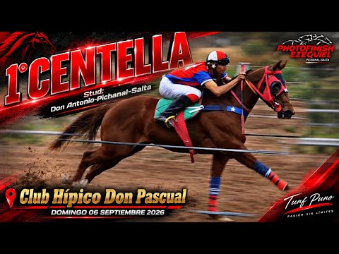 1°CENTELLA   2°MI REY  Club Hípico Don Pascual Apolinario Saravia-Salta Domingo 06 Sep 2026