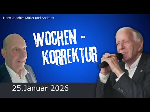 Weekly correction, January 25, 2026, with Hajo and Andreas