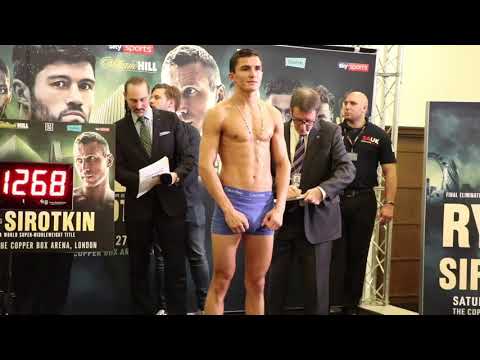 LOUIE LYNN v RAFAEL CASTILLO *FULL & OFFICIAL* WEIGH-IN / RYDER v SIROTKIN
