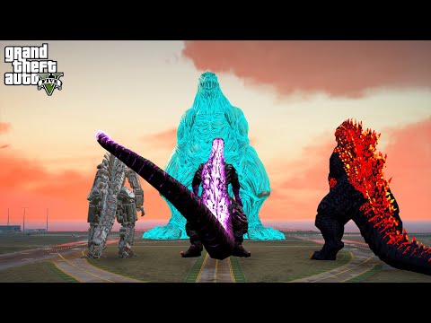 Godzilla Earth vs Mechagodzilla and Shin Godzilla and Godzilla BOB - GTA 5 Mods