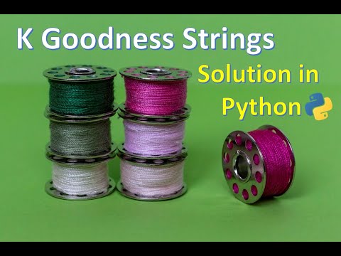 Python solution: Google Kickstart-2021 Round A- K Goodness Strings
