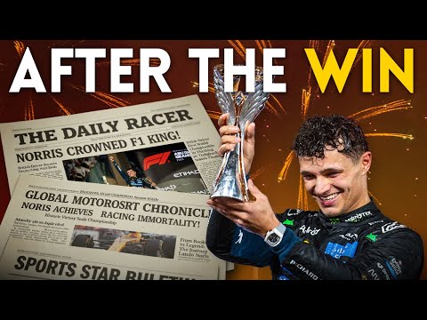 What happened after LANDO NORRIS WON the F1 CHAMPIONSHIP?