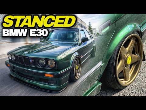 I Featured a BMW E30 Stance build and it is BEAUTIFUL!!🔥😍 #stance #bmw 