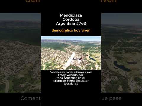 Mendiolaza, Cordoba desde el Microsoft Flight Simulator #mendiolaza #cordoba #msfs #joaha45
