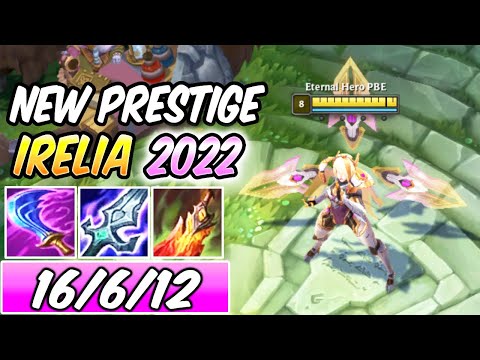 NEW IRELIA PRESTIGE 2022 SKIN - MYTHIC SHOP CLEAN GAMEPLAY | Build & Runes | League of Legends
