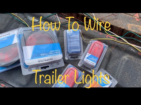 How To Wire Trailer Lights! [[ OLD HORSE TRAILER NEW LIGHTS]]