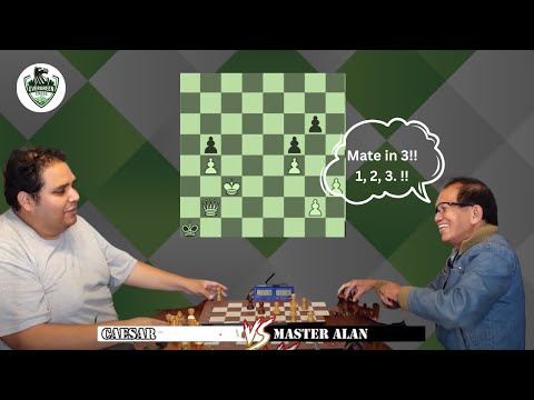 Epic Evergreen Chess Battle: Master Alan vs. Caesar - Hilarious Banter and Pro-Level Moves!