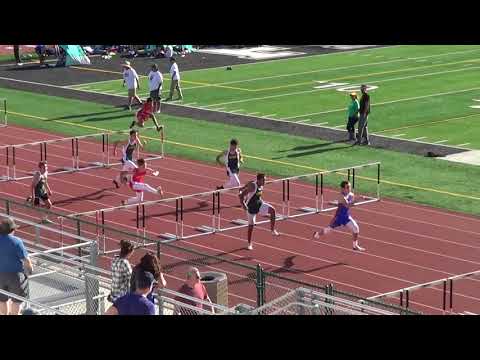 FSB 110m Hurdles at Sunset League Finals 5-4-18 - Los Alamitos Boys