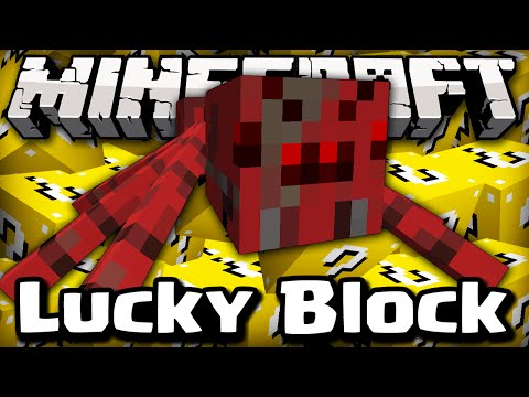 Minecraft - LUCKY BLOCK RADIOACTIVE SPIDER CHALLENGE GAMES! (OreSpawn Mod / Lucky Block Mod)