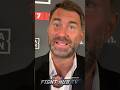 Eddie Hearn REACTS to Crawford “TOTAL DOMINATION” of Spence; says he should fight Charlo!