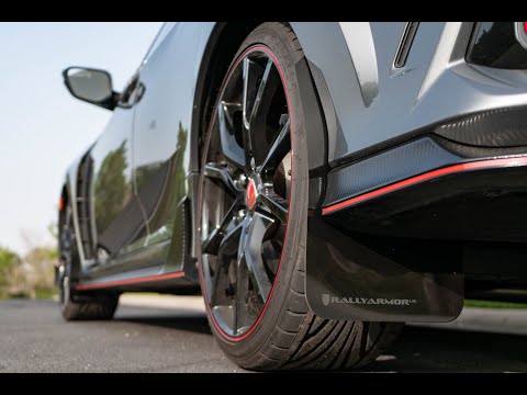 Installing Rally Armor Mudflaps on my Civic Type R