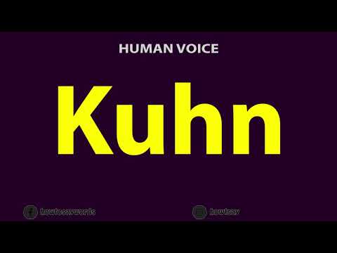 How To Pronounce Kuhn