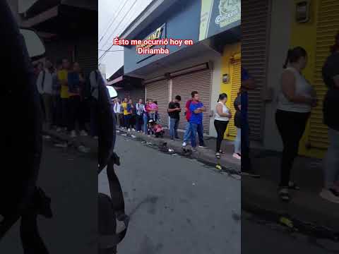 Asi se miraba hoy la terminal de autobuses en Diriamba Carazo por la mañana (Nicaragua)