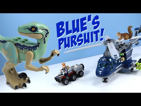 LEGO Jurassic World Fallen Kingdom Blues Helicopter Pursuit Speed Build 2018