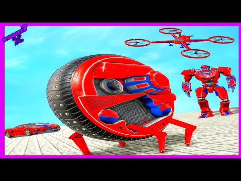 Drone Robot Car Driving - Spider Wheel Robot Game Android gameplay