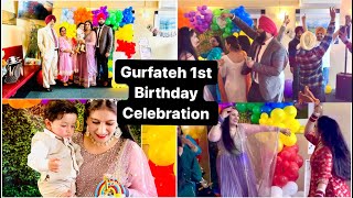 Gurfateh First Birthday celebration with Family. Sab ne Bohat enjoy kita. ਗੁਰਫਤੇਹ ਦਾ ਪਹਿਲਾ ਜਨਮਦਿਨ.