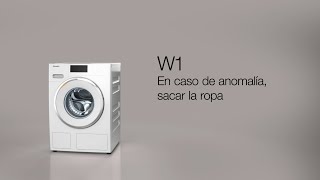 Miele Cómo sacar la ropa en caso de error en la lavadora WWV980 WPS anuncio