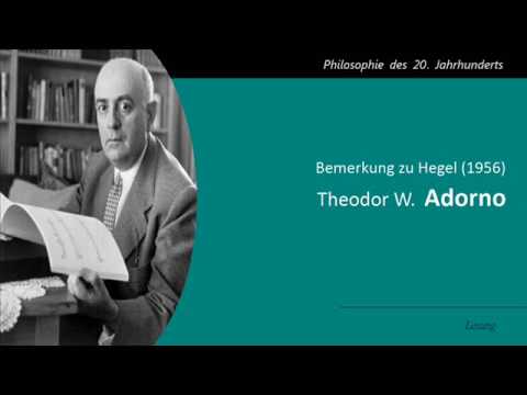 Adorno - Bemerkung zu Hegel 1956
