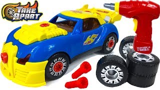 COOLTOYS TAKE APART CAR MODIFICATION 2 IN 1 MODELLE MIT 30 KOMPONENTEN UND ELEKTRISCHE BOHRMASCHINE